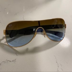 Raybands blue and gold